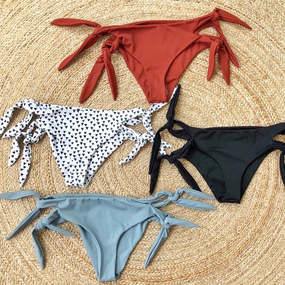 Hanakini Swim Hamoa Bottom in Pebbles - Picture 5 of 7